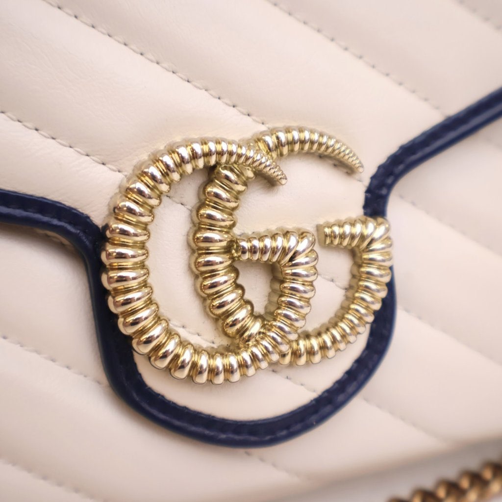 Gucci GG Marmont Matelasse Leather Torchon Wallet On Chain - 4
