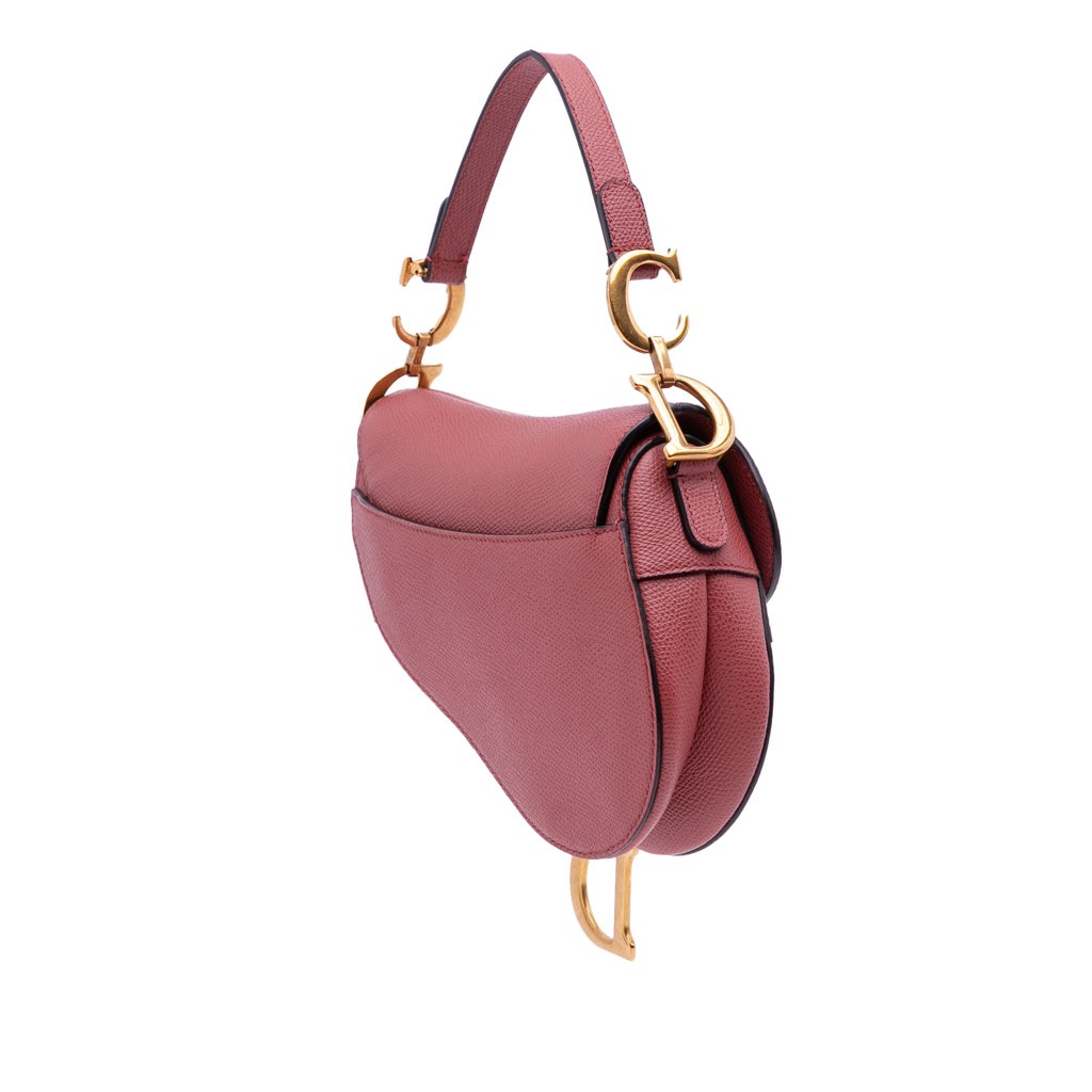 Dior Mini Grained Calfskin Saddle Bag - 2