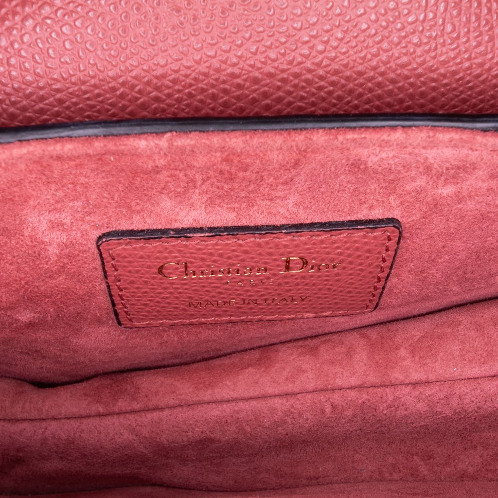 Dior Mini Grained Calfskin Saddle Bag - 4