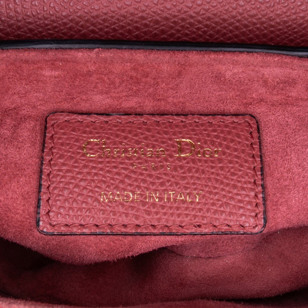 Dior Mini Grained Calfskin Saddle Bag - 5