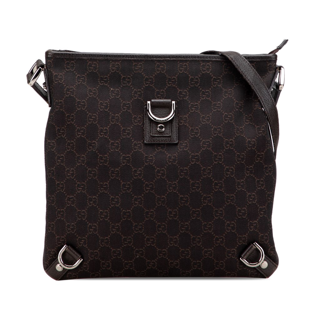 Gucci GG Denim Abbey D Ring Crossbody