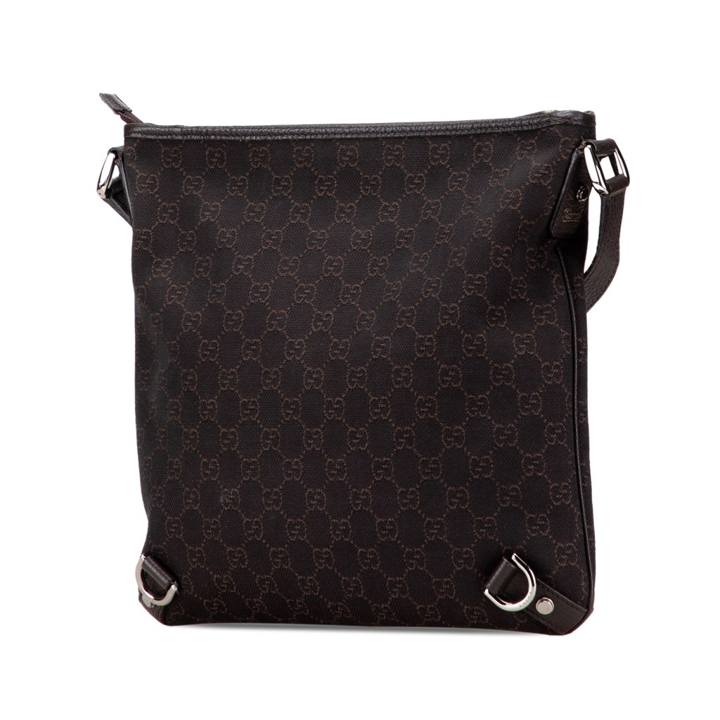 Gucci GG Denim Abbey D Ring Crossbody - Back view