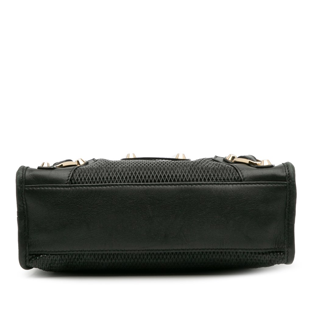 Balenciaga Mini Embossed Calfskin Motocross Classic City Satchel - 3