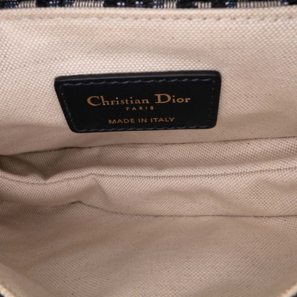 Dior Mini Oblique Canvas Saddle Bag - 4