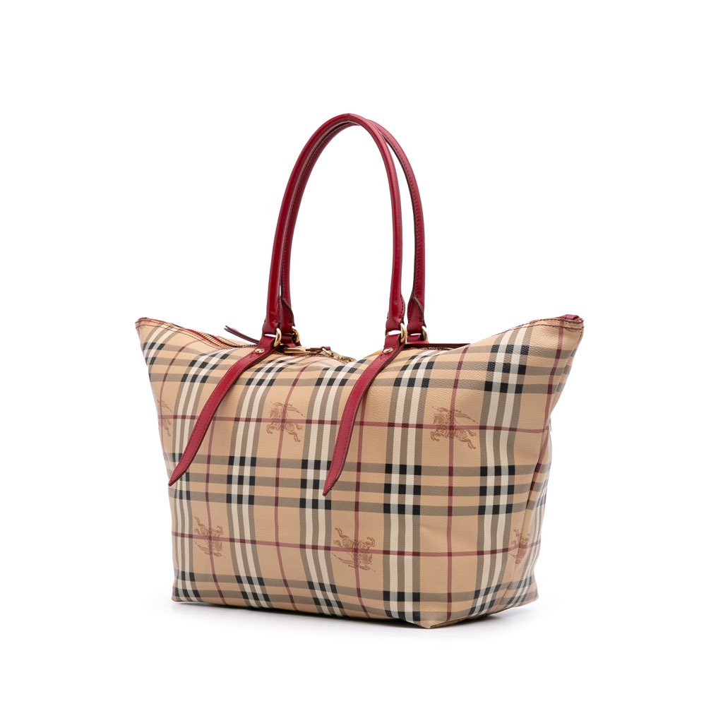 Burberry Small Haymarket Check Coated Canvas Salisbury Tote - 2