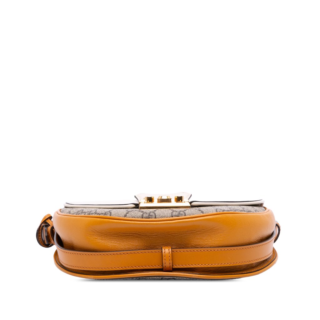 Gucci GG Supreme Saddle Padlock Crossbody - Image 6