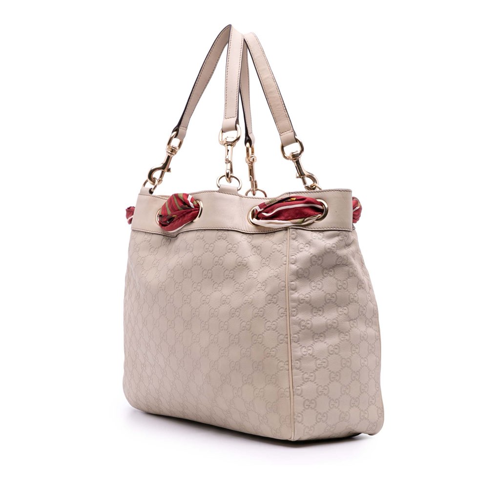 Gucci Large Guccissima Positano Scarf Tote - 2