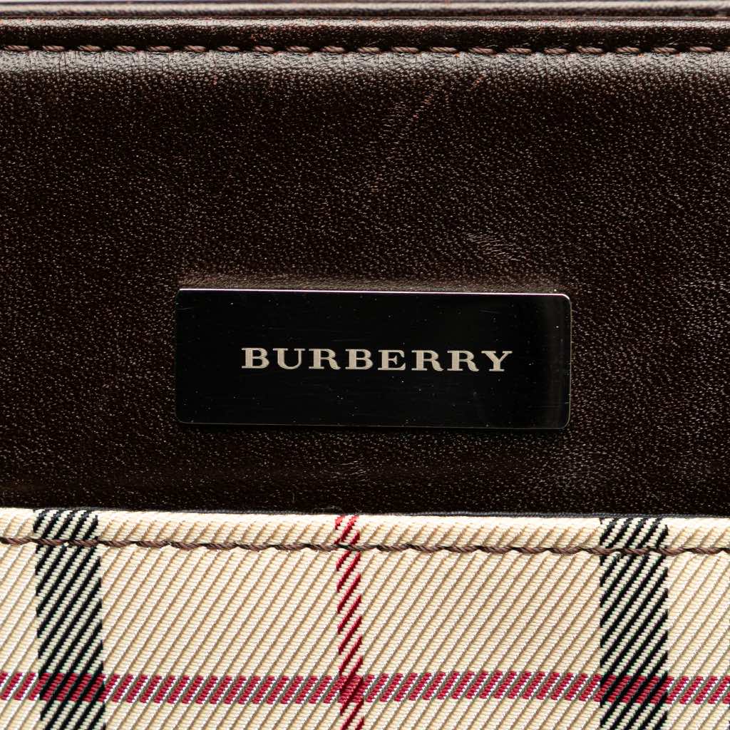 Burberry House Check Canvas Tote - Side view