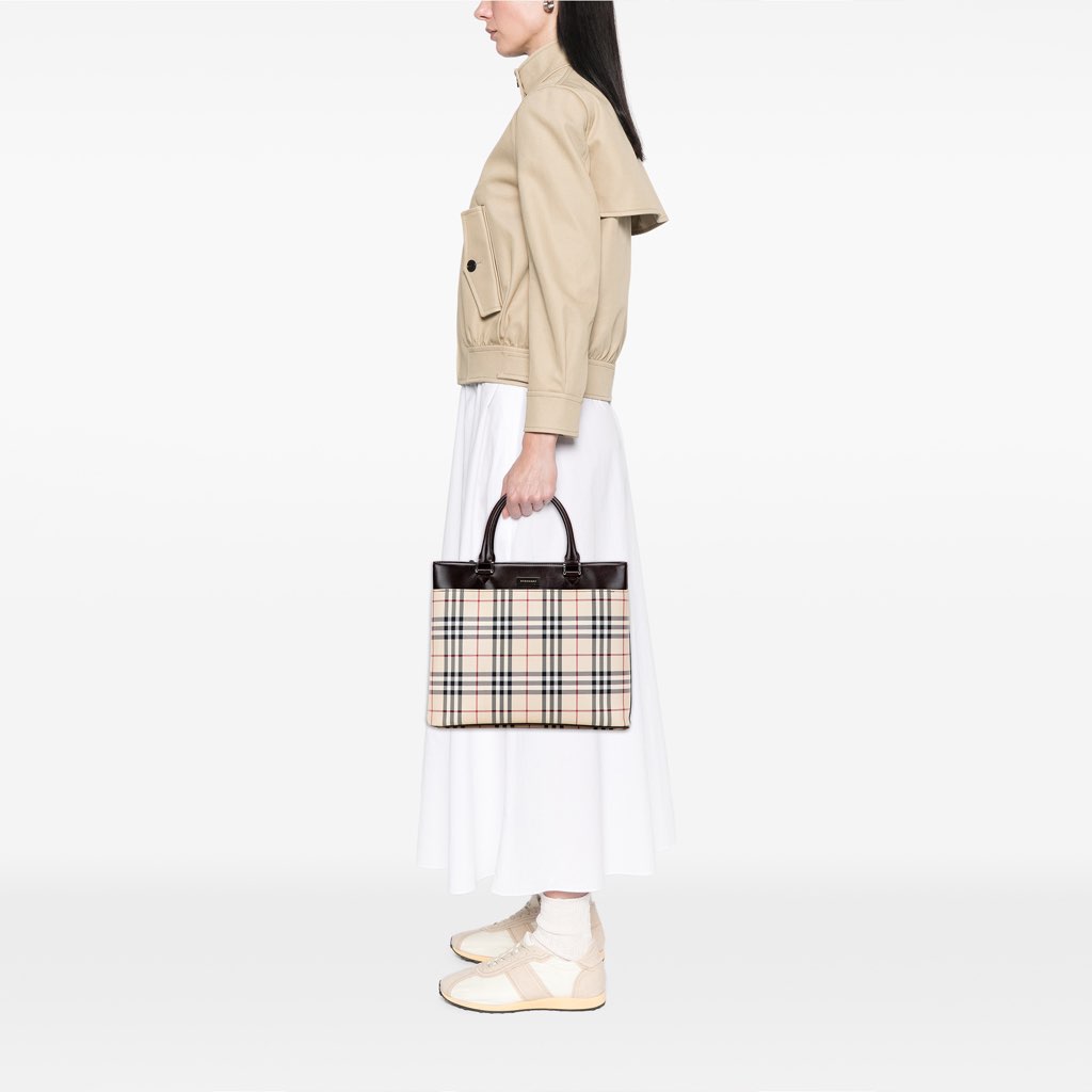 Burberry House Check Canvas Tote - Image 12