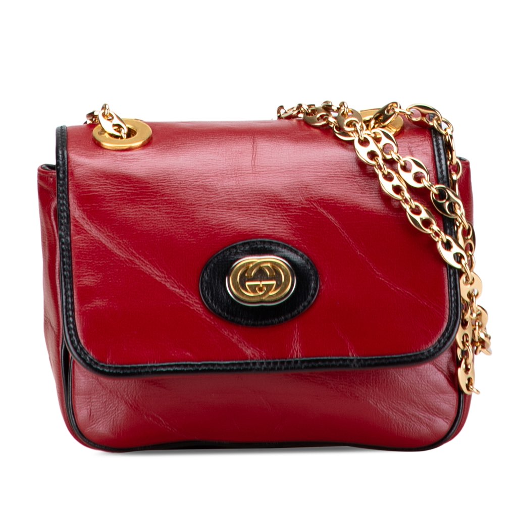 Gucci Mini Leather Marina Shoulder Bag