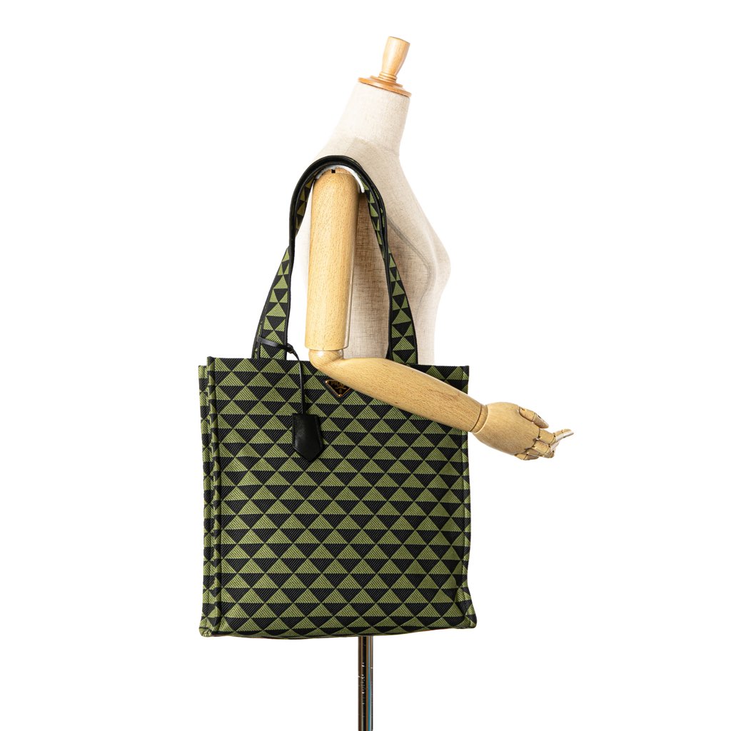 Prada Jacquard Triangolo Symbole Shopping Tote - Image 14