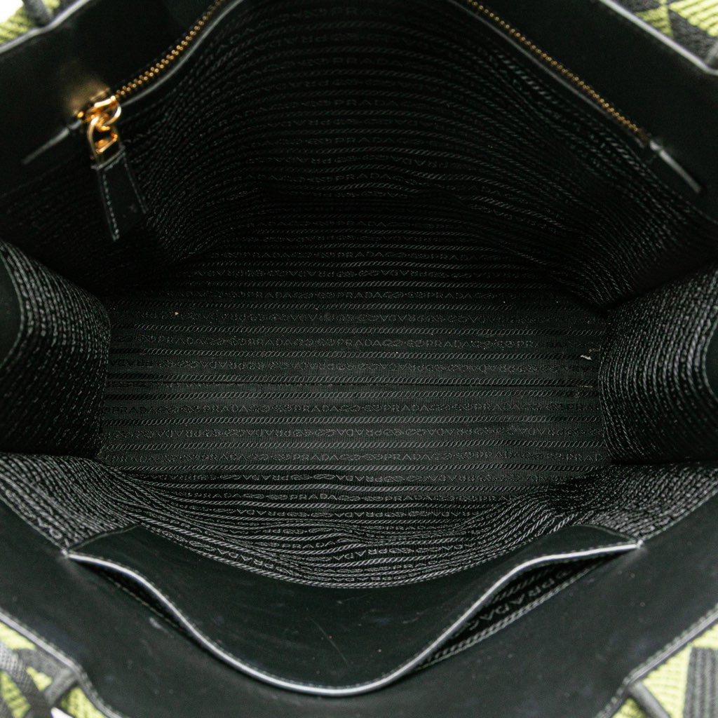 Prada Jacquard Triangolo Symbole Shopping Tote - 4