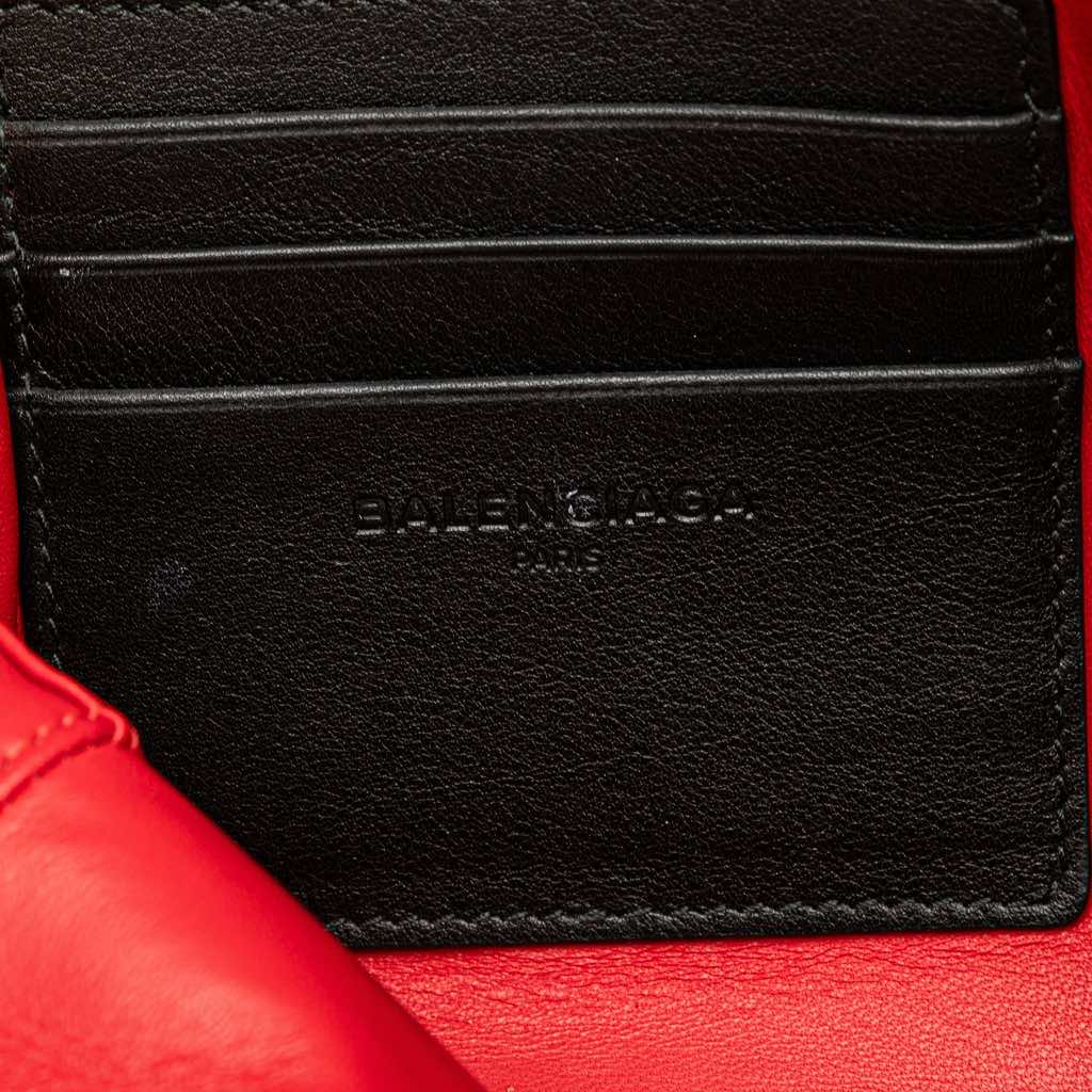 Balenciaga Medium Leather Triangle Clutch - Side view