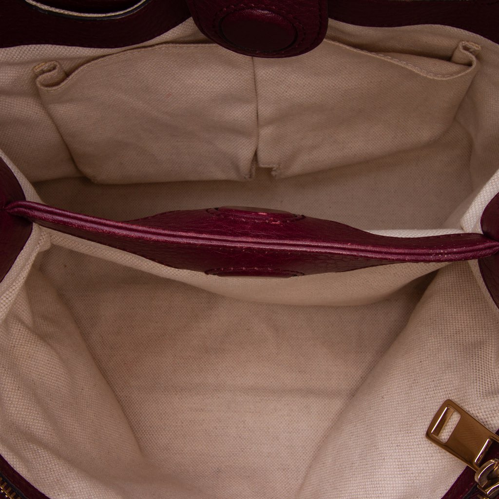 Gucci Small Calfskin Bamboo Shopper Satchel - 4