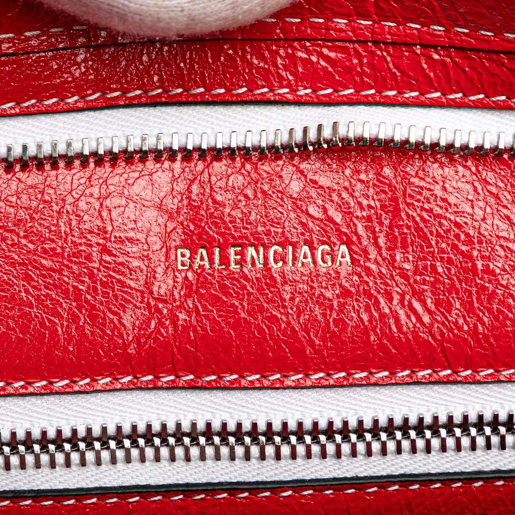 Balenciaga Large Lambskin Striped Barbes Z Pouch - 5