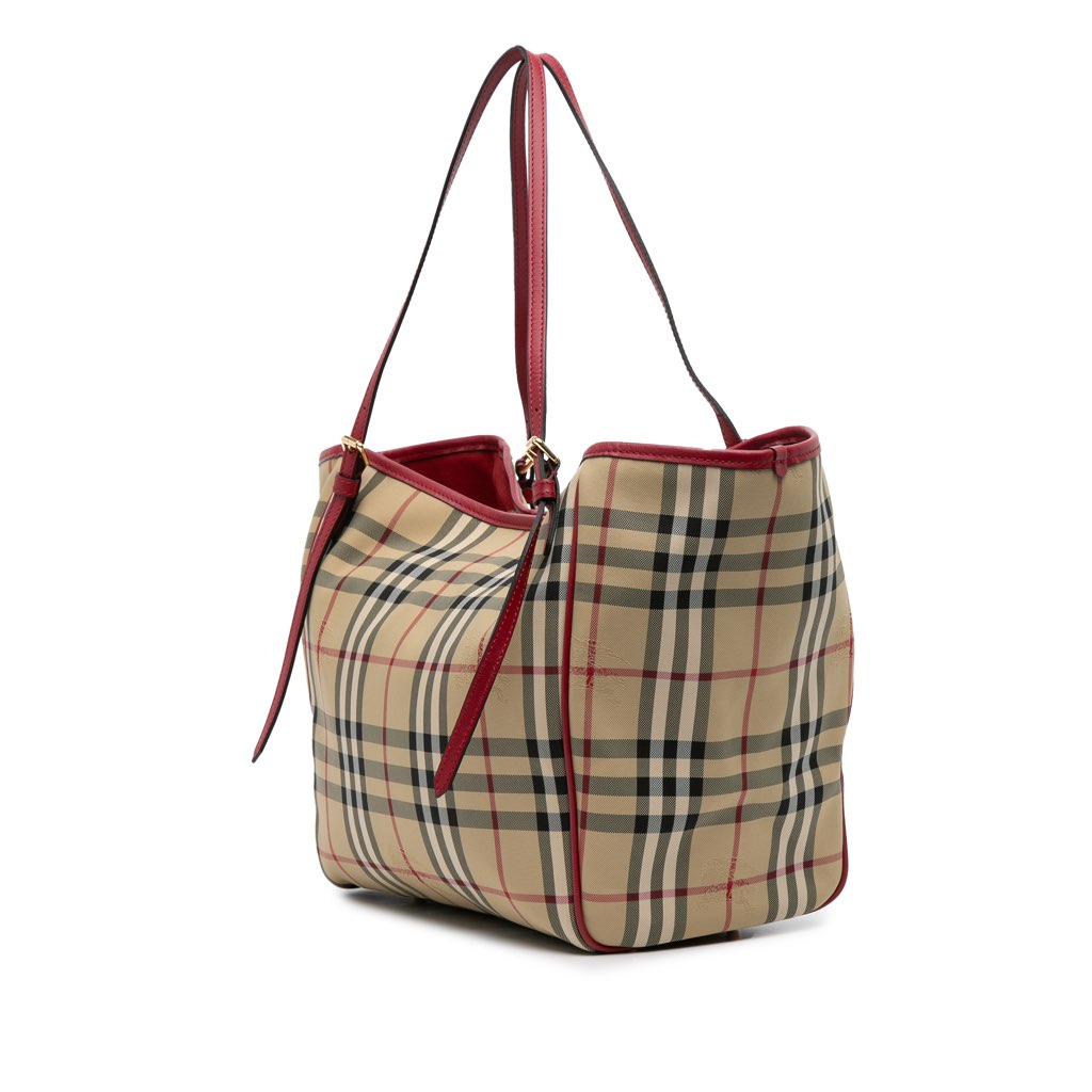 Burberry Small Haymarket Check Canvas Canterbury Tote - 2