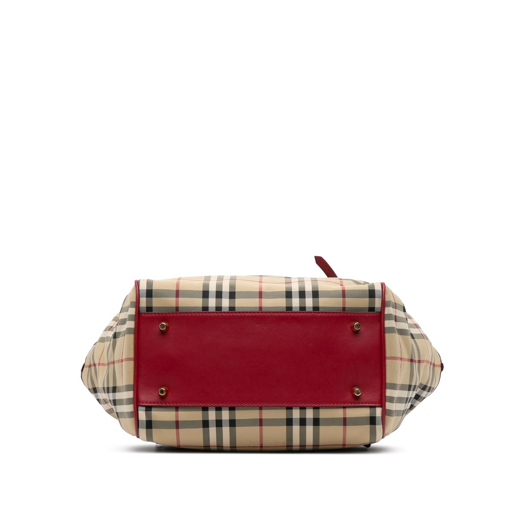 Burberry Small Haymarket Check Canvas Canterbury Tote - 3