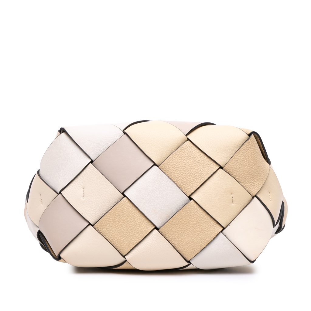 Loewe Small Woven Leather Surplus Basket Bag - 3
