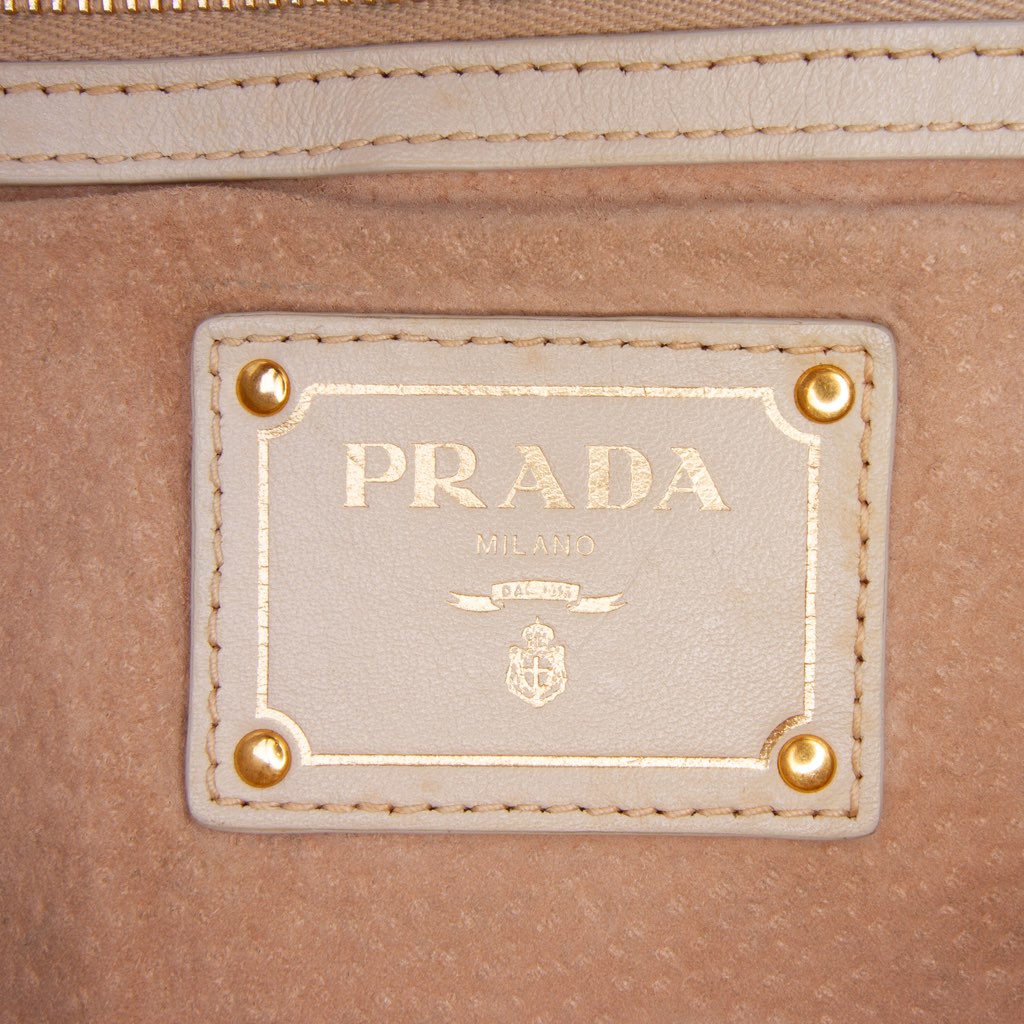 Prada Soft Calf Open Convertible Tote - Side view
