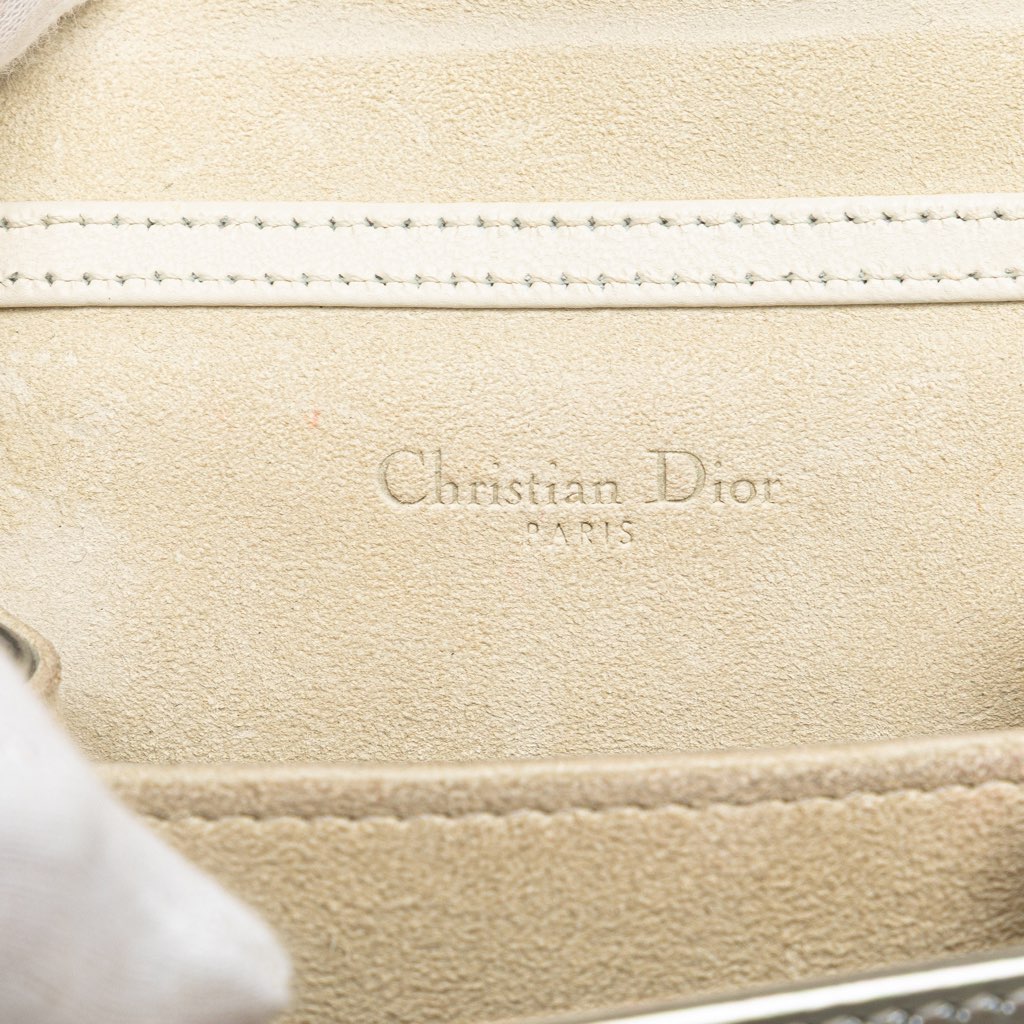 Dior Metallic Studded Calfskin Vertical Diorama - Side view