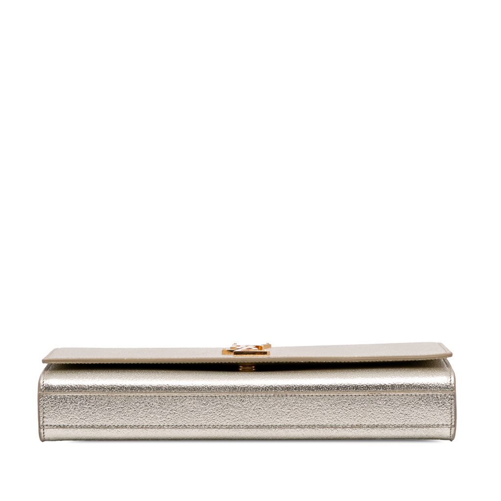 Saint Laurent Metallic Calfskin Cassandre Clutch - 3