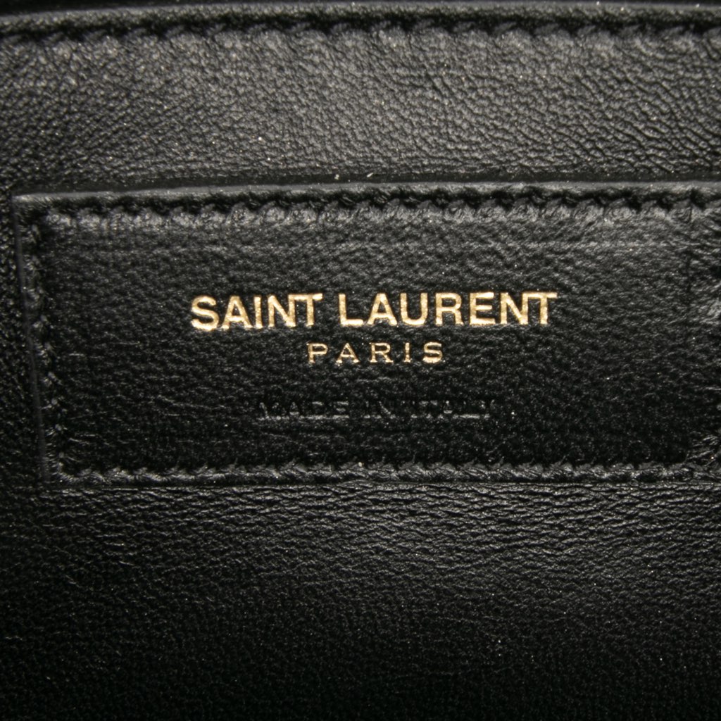 Saint Laurent Metallic Calfskin Cassandre Clutch - 5