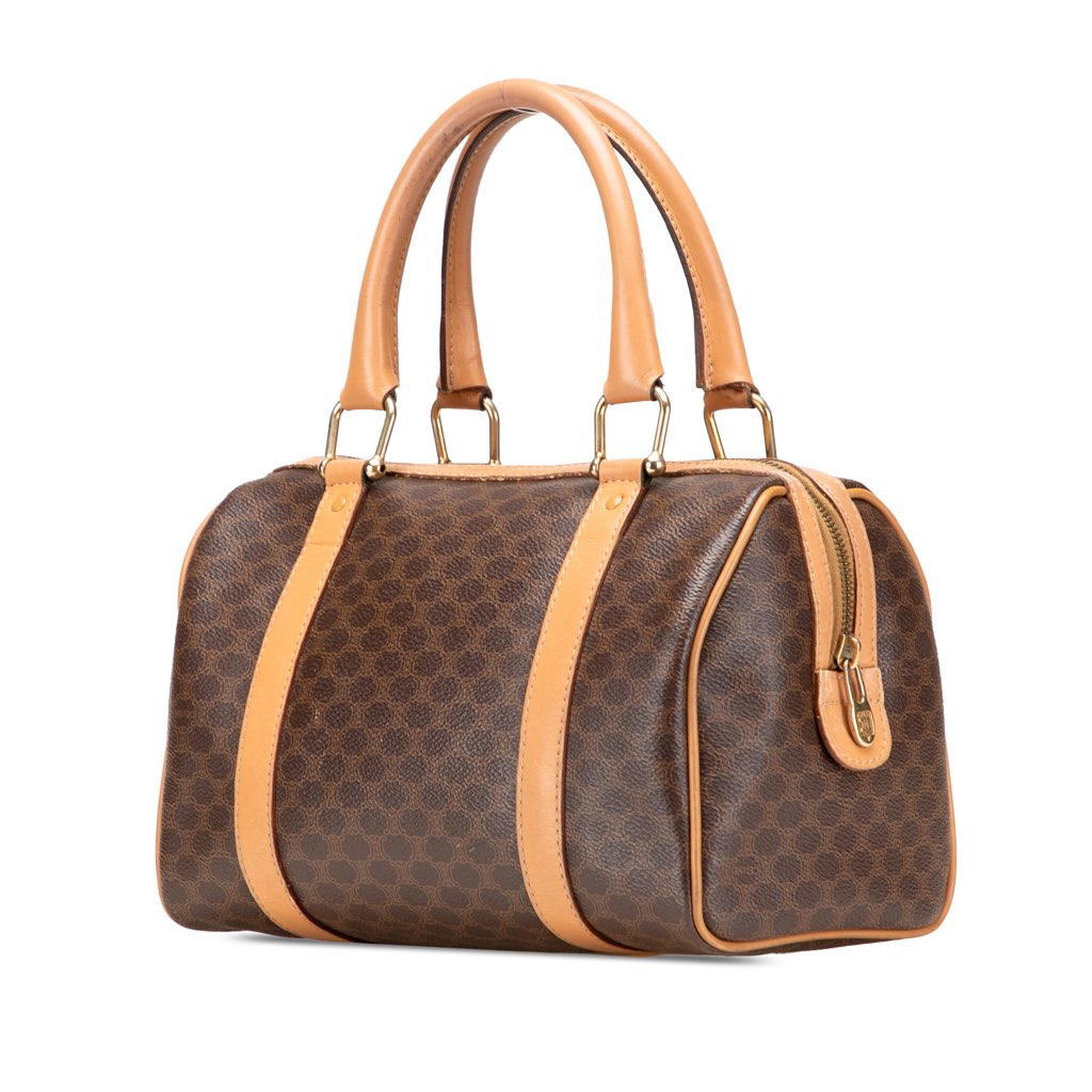 Celine Macadam Coated Canvas Boston Bag - 2