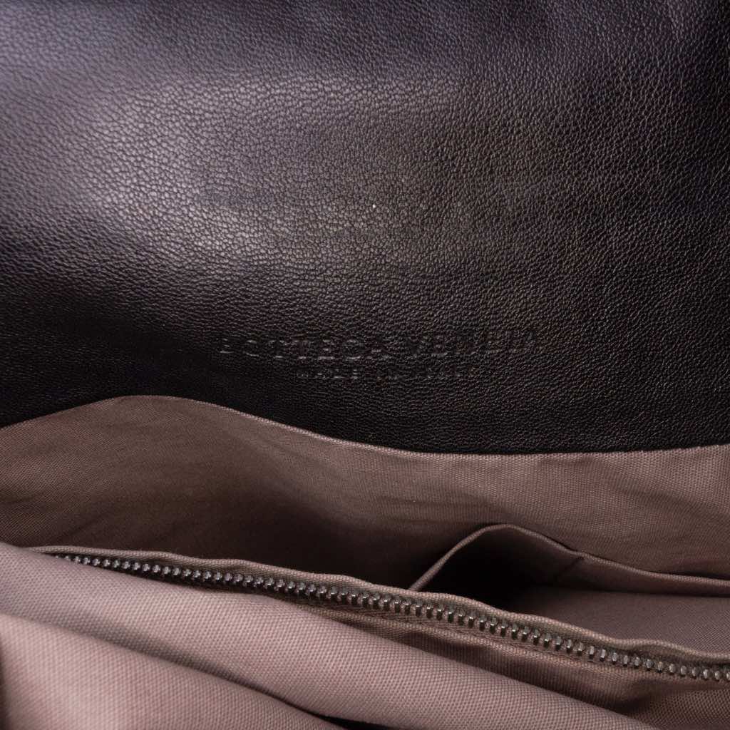 Bottega Veneta Bicolor Leather Intrecciato Tote - Side view