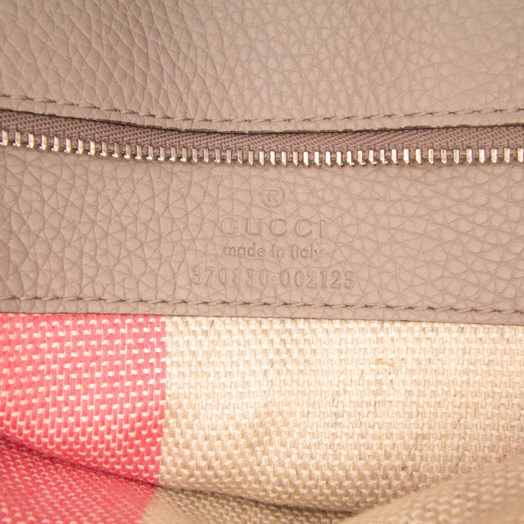 Gucci Large Leather Bamboo Daily Satchel - Side view