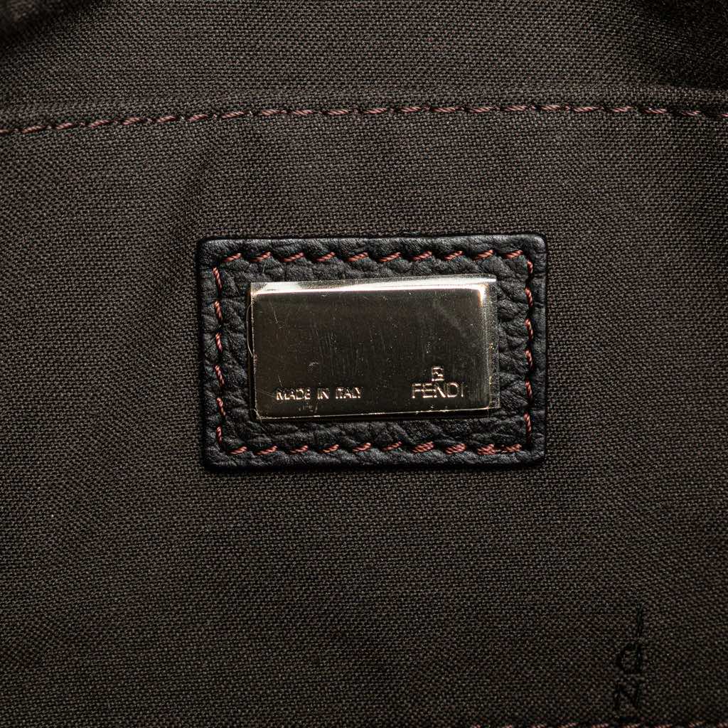 Fendi Zucchino Canvas Handbag - Side view