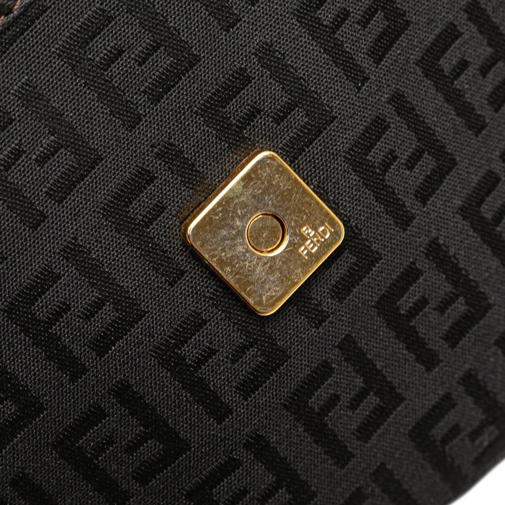 Fendi Zucchino Canvas Handbag - Image 10
