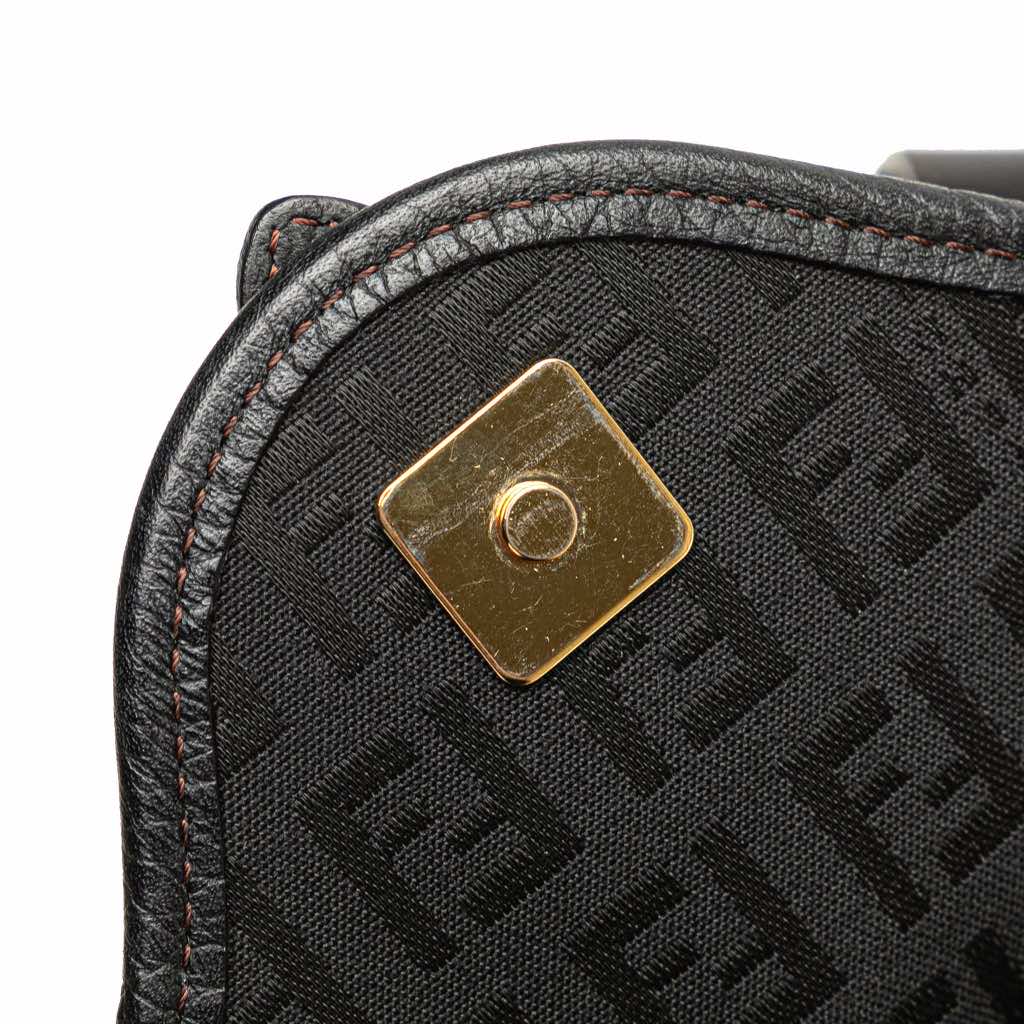 Fendi Zucchino Canvas Handbag - Image 11