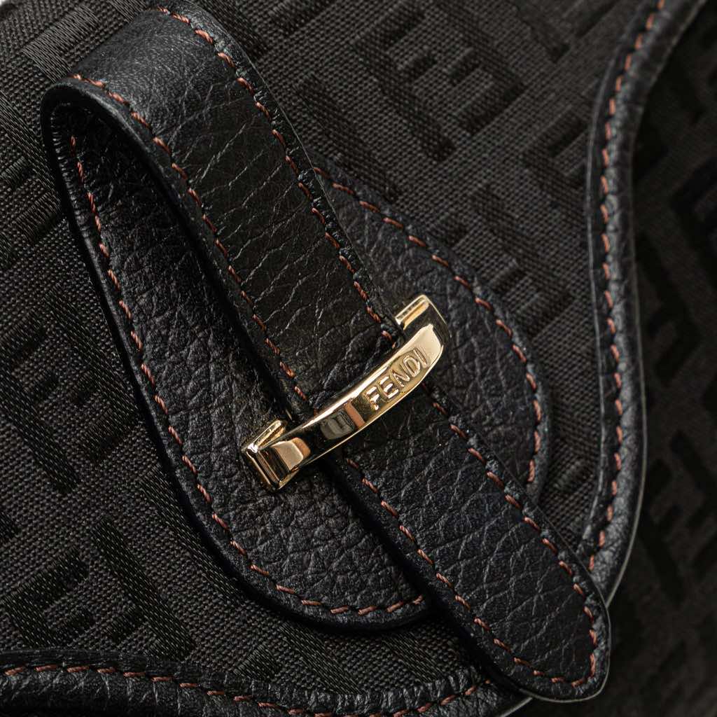 Fendi Zucchino Canvas Handbag - Image 12