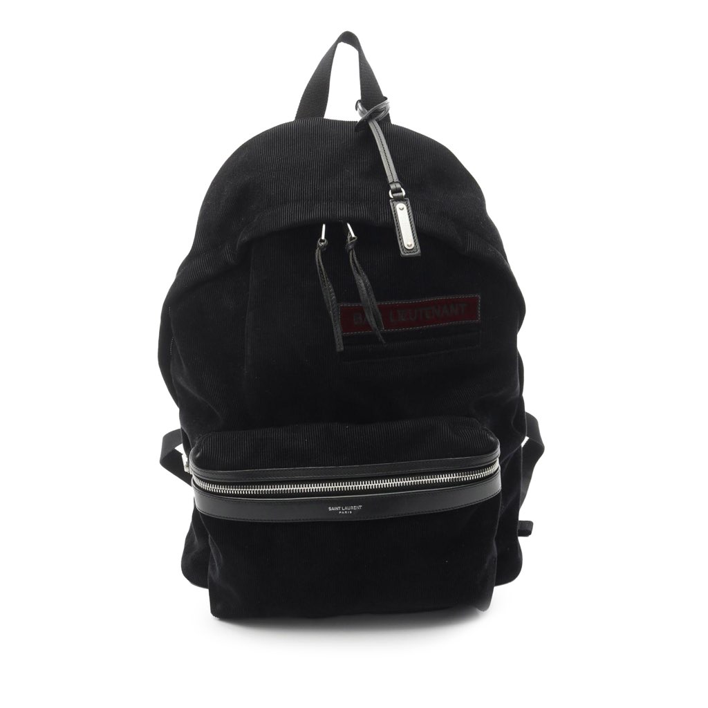Saint Laurent Corduroy City Backpack