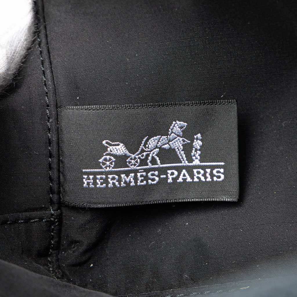 Hermès Toile Globe Trotter Pouch MM - Detail 1
