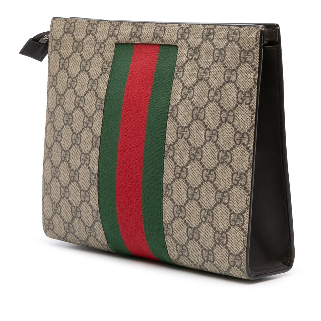 Gucci GG Supreme Web Clutch - 2