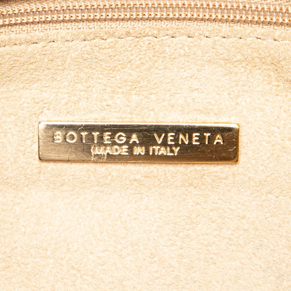 Bottega Veneta Small Metallic Leather Intrecciato Shoulder Bag - 5