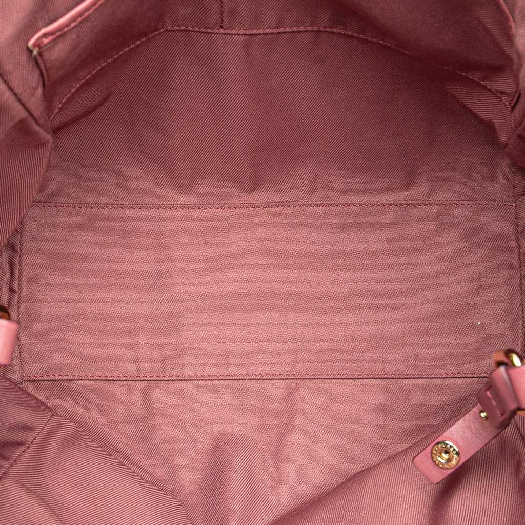 Burberry Small Leather Trimmed Haymarket Check Coated Canvas Canterbury Bow Tote - 4