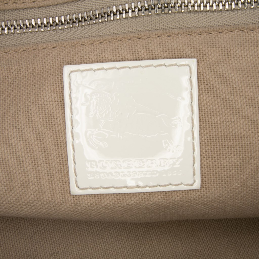 Burberry House Check Coated Canvas Hearts Gracie Tote - Side view