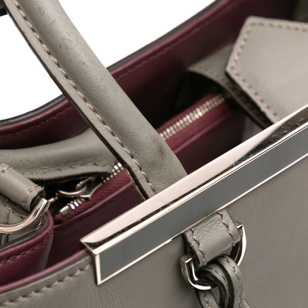 Fendi Petite Leather 2Jours Satchel - Image 11