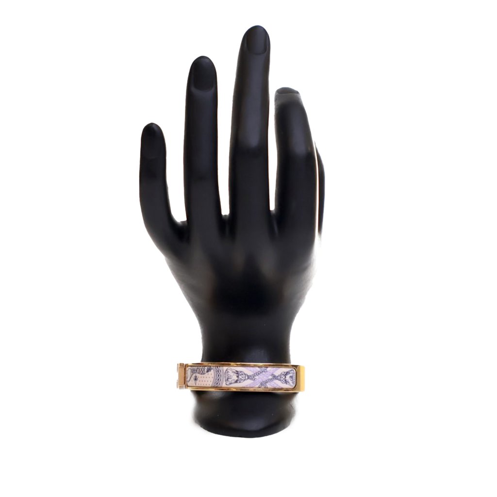 Hermès Enamel Grand Apparat Remix Clic H Bracelet PM - 3