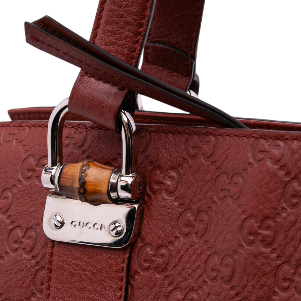 Gucci Guccissima Tender Bamboo Bar Tote - Image 13