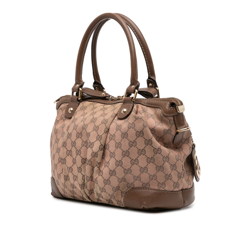 Gucci GG Canvas Sukey Satchel - Back view