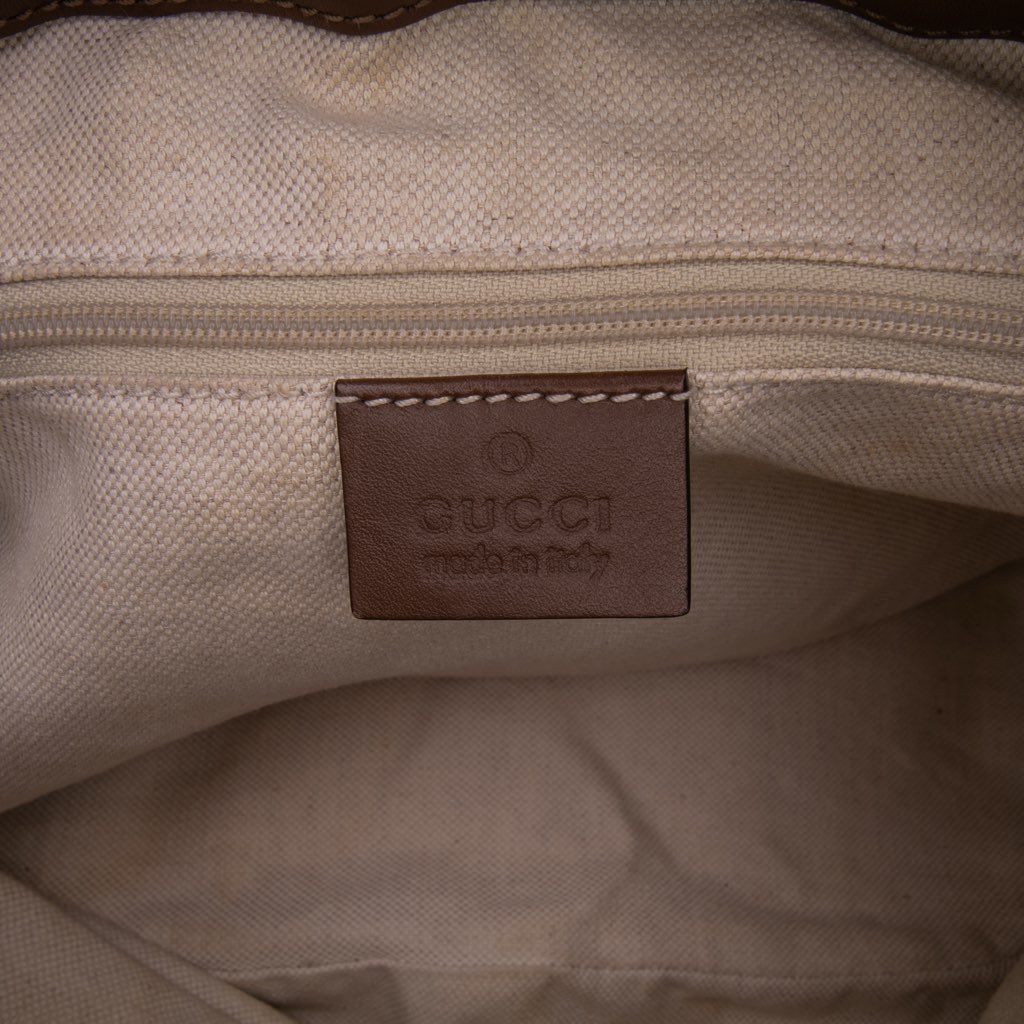 Gucci GG Canvas Sukey Satchel - Side view