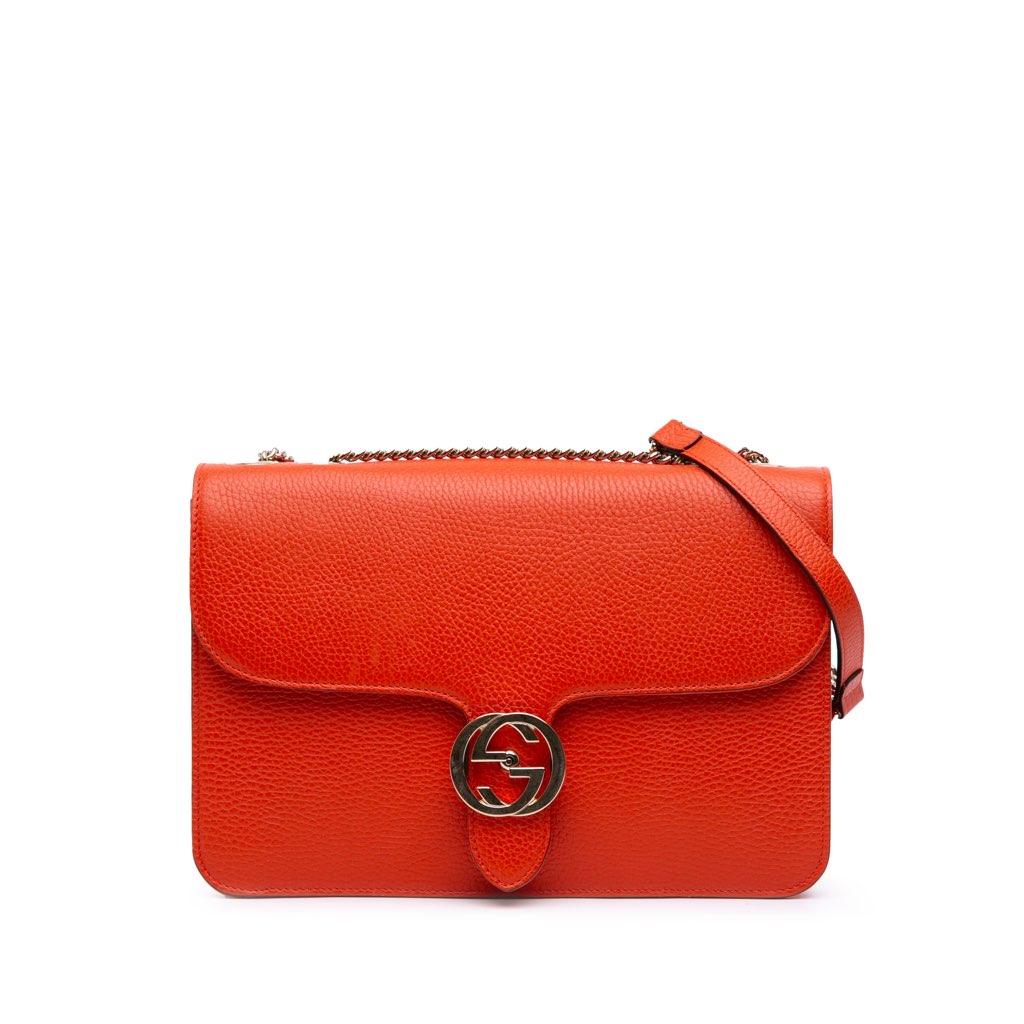 Gucci Medium Dollar Calfskin Interlocking G Crossbody