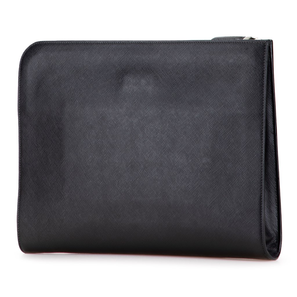 Prada Saffiano Zip Around Portfolio - Back view