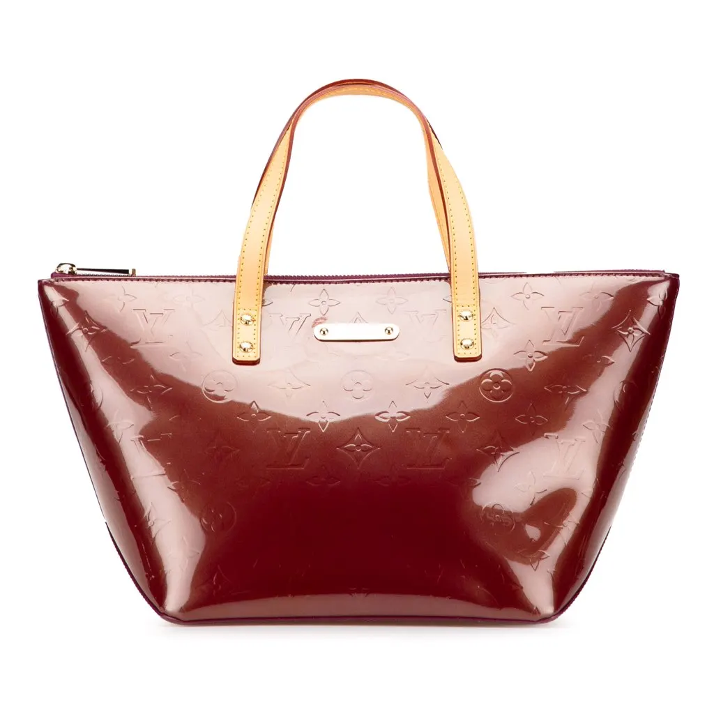 Louis Vuitton Monogram Vernis Bellevue PM Red Leather Very good - Front View