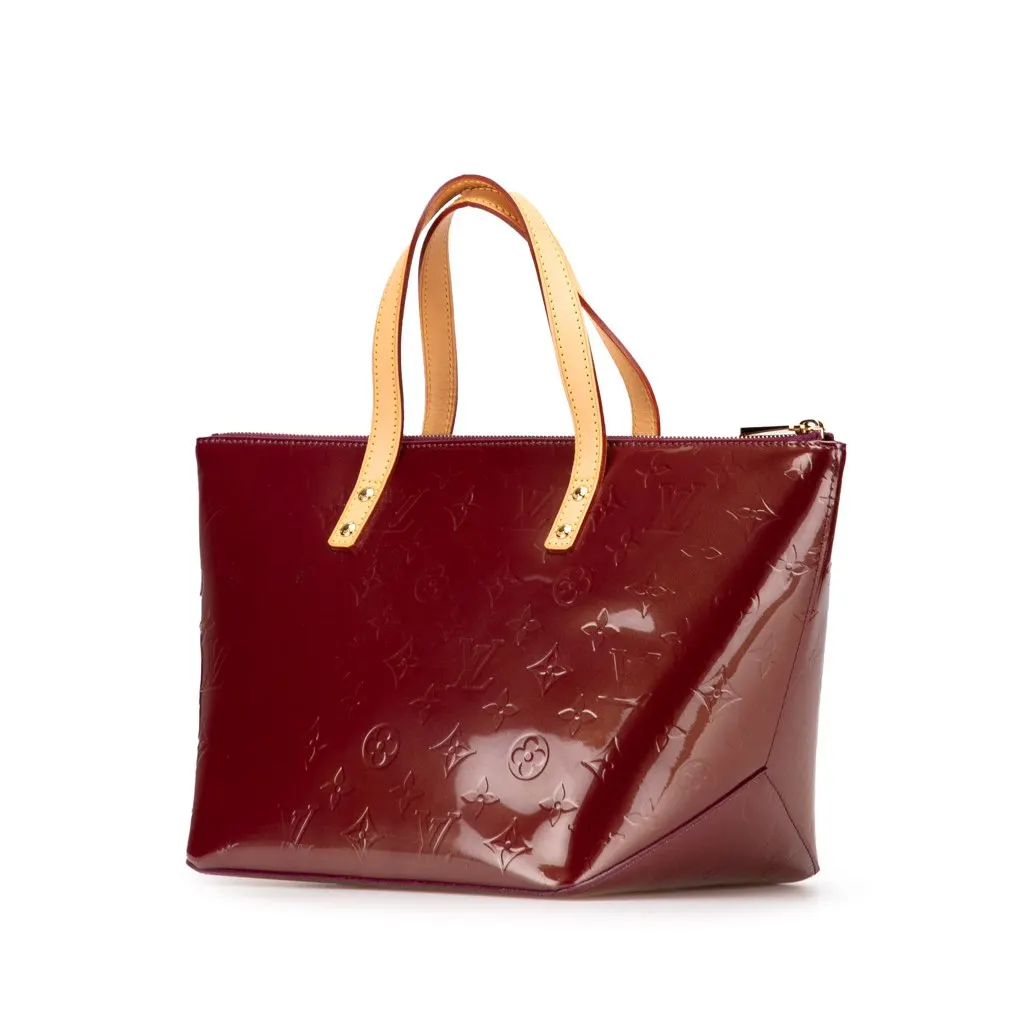 Louis Vuitton Monogram Vernis Bellevue PM Red Leather Very good - Back View