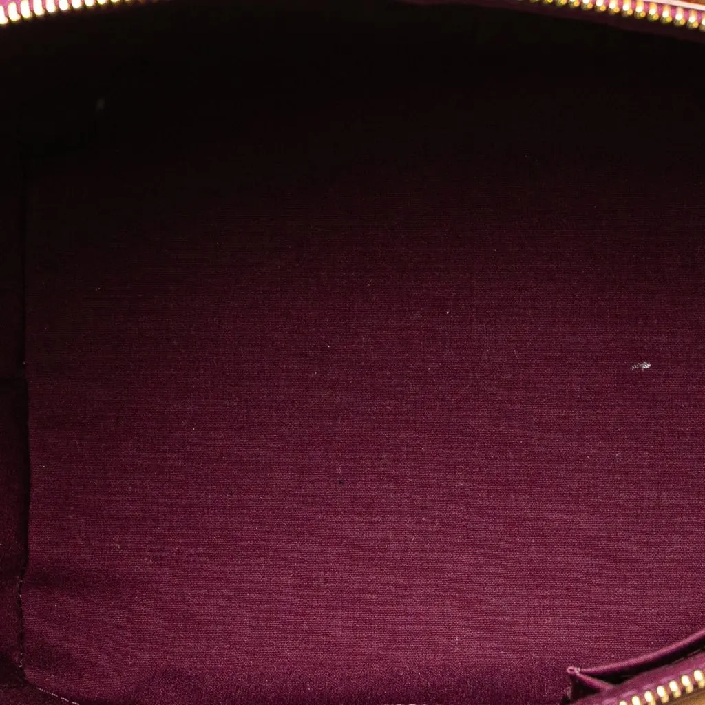 Louis Vuitton Monogram Vernis Bellevue PM Red Leather Very good - Model View
