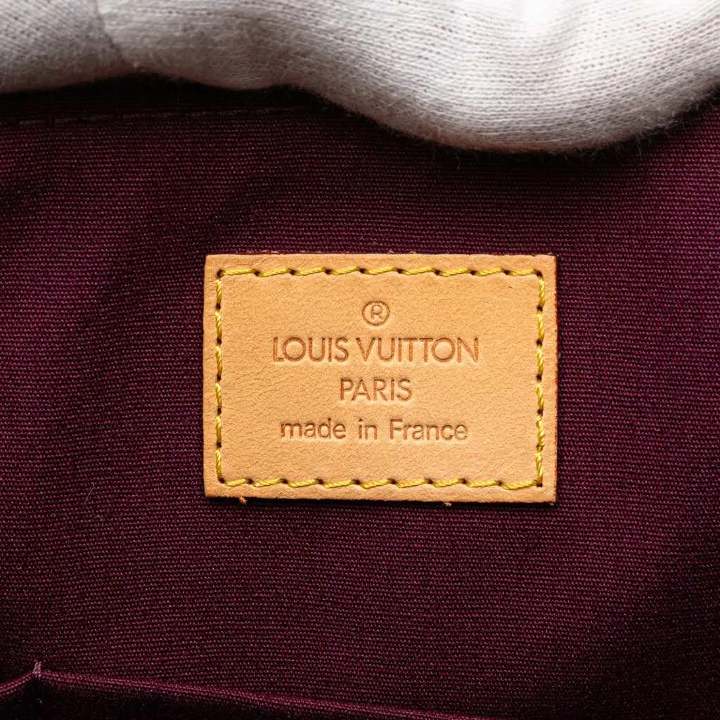Louis Vuitton Monogram Vernis Bellevue PM Red Leather Very good - Box View